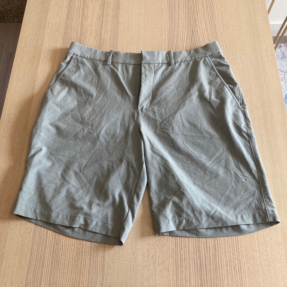 Nike Golf Shorts Mens 36 Gray Dri-FIT Flat Front Chino Performance Activewear